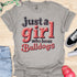 Just a girl who loves bulldogs - V10 - 3D Blocks T-Shirt